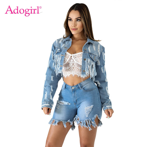 JeansAreUs' Long Sleeve Crop Top