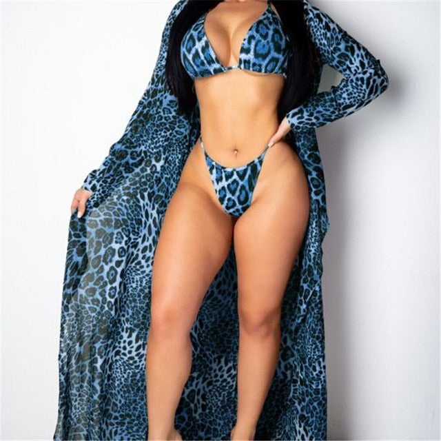 Amor Leopard 2 Piece Bikini Set