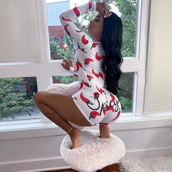 Women's Long Sleeve Pajama BodyCon