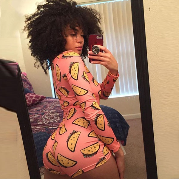 Women's Long Sleeve Pajama BodyCon