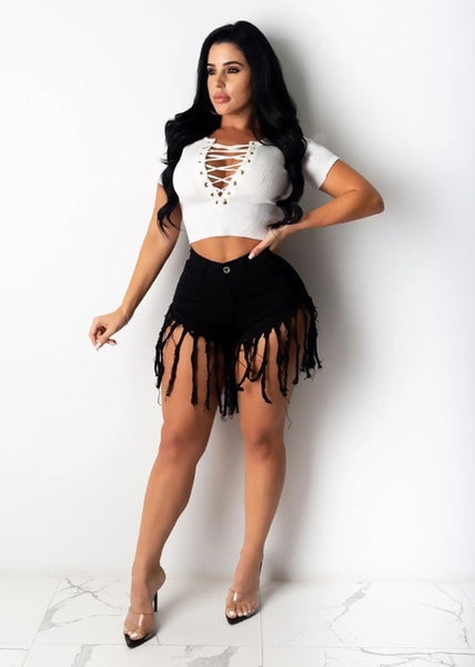 Women's Taseel Tie Print Jean's