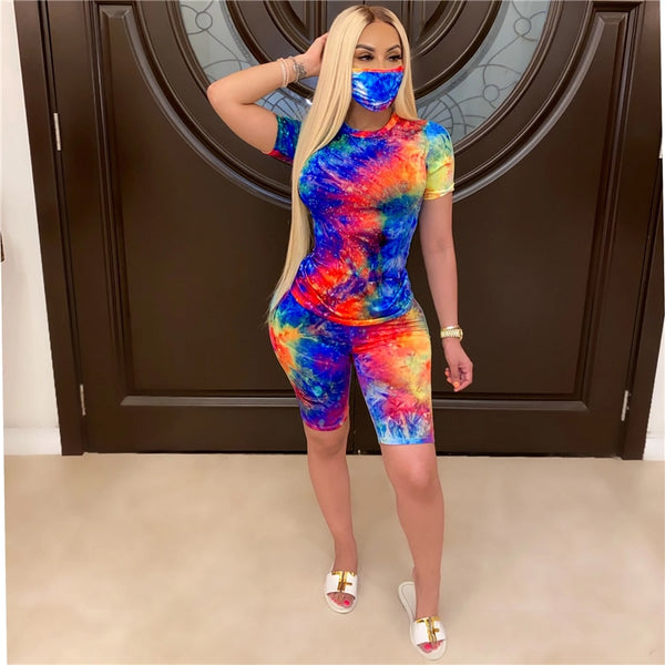 Tye-to-Dye-For Set w/mask