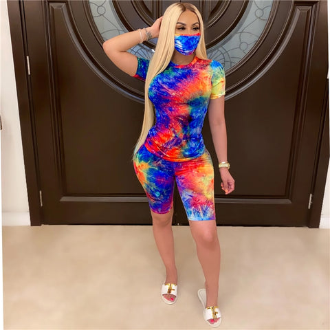 Tye-to-Dye-For Set w/mask