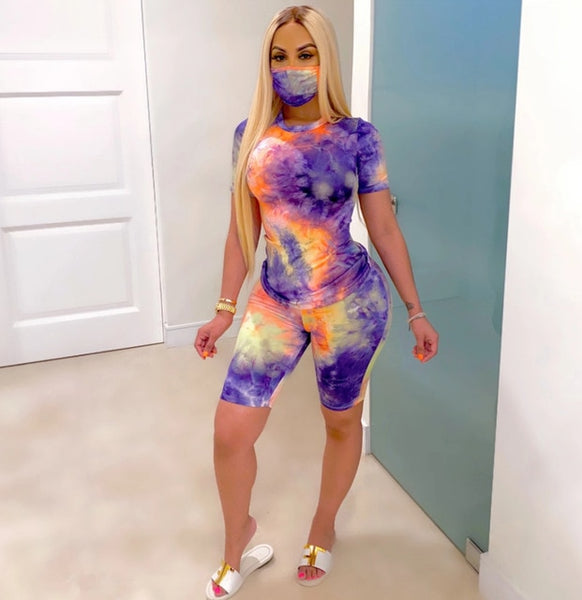 Tye-to-Dye-For Set w/mask