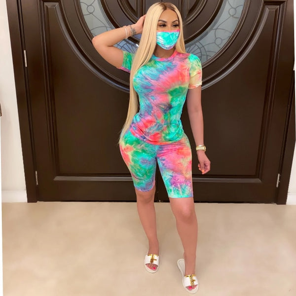 Tye-to-Dye-For Set w/mask