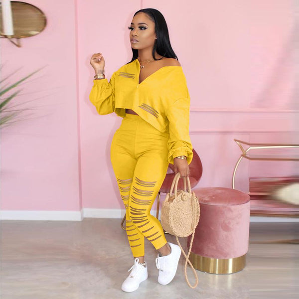 La Dior Stacked Jogger Set