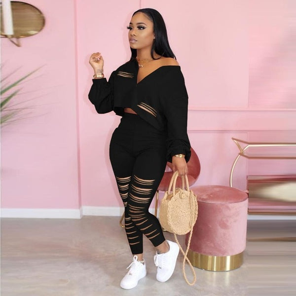 La Dior Stacked Jogger Set