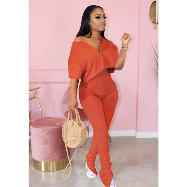 La Dior Stacked Jogger Set