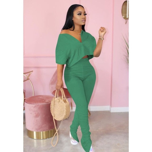 La Dior Stacked Jogger Set