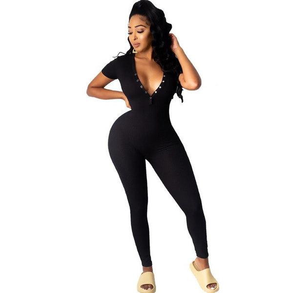 Aint That Deep V Neck 1 Piece